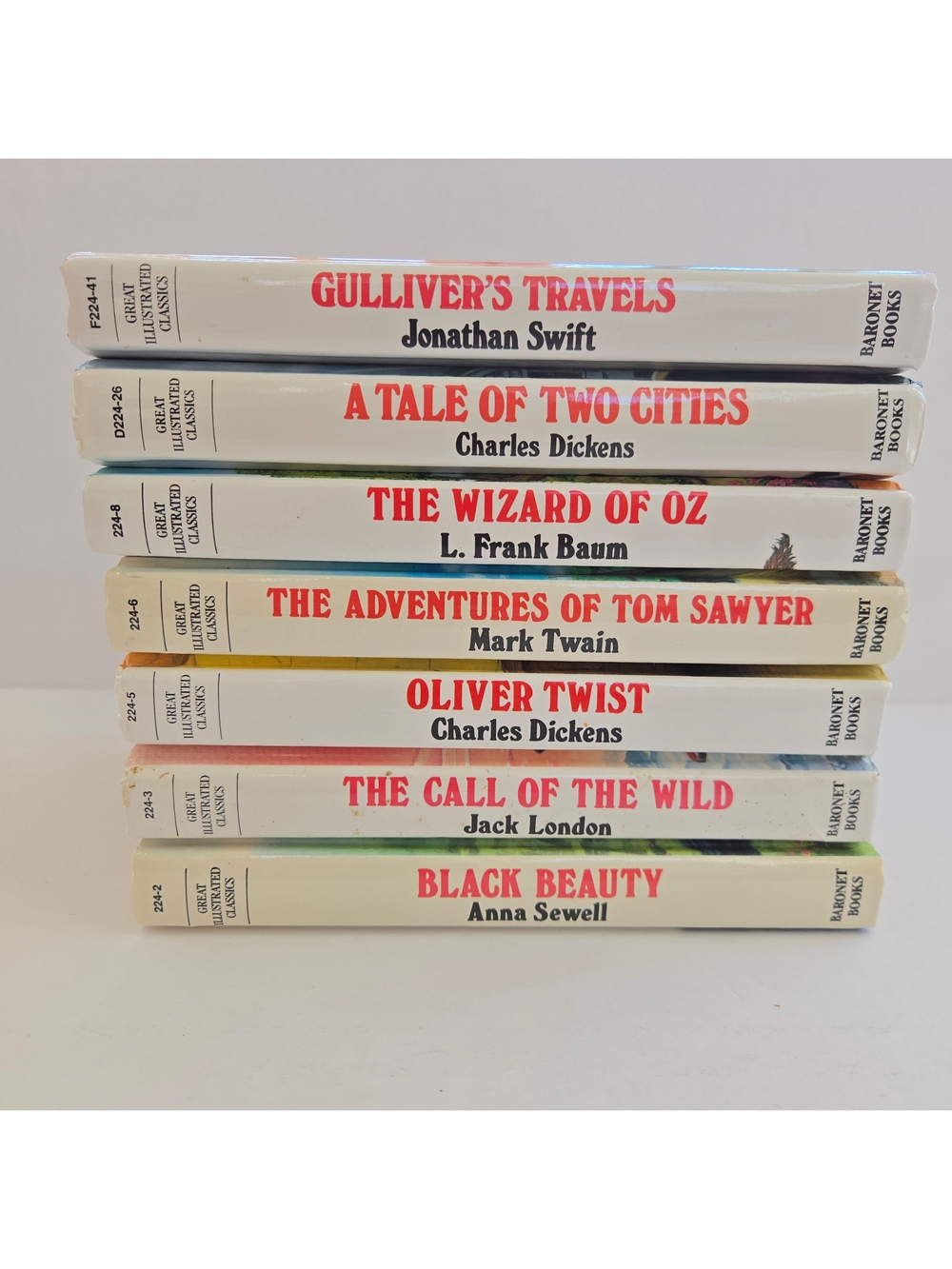Great Illustrated Classics Lot of 7 Hardcover Books Wizard of Oz Black Beauty - Picture 3 of 16
